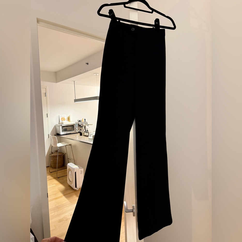 Zara Wide Leg Black Trousers- S